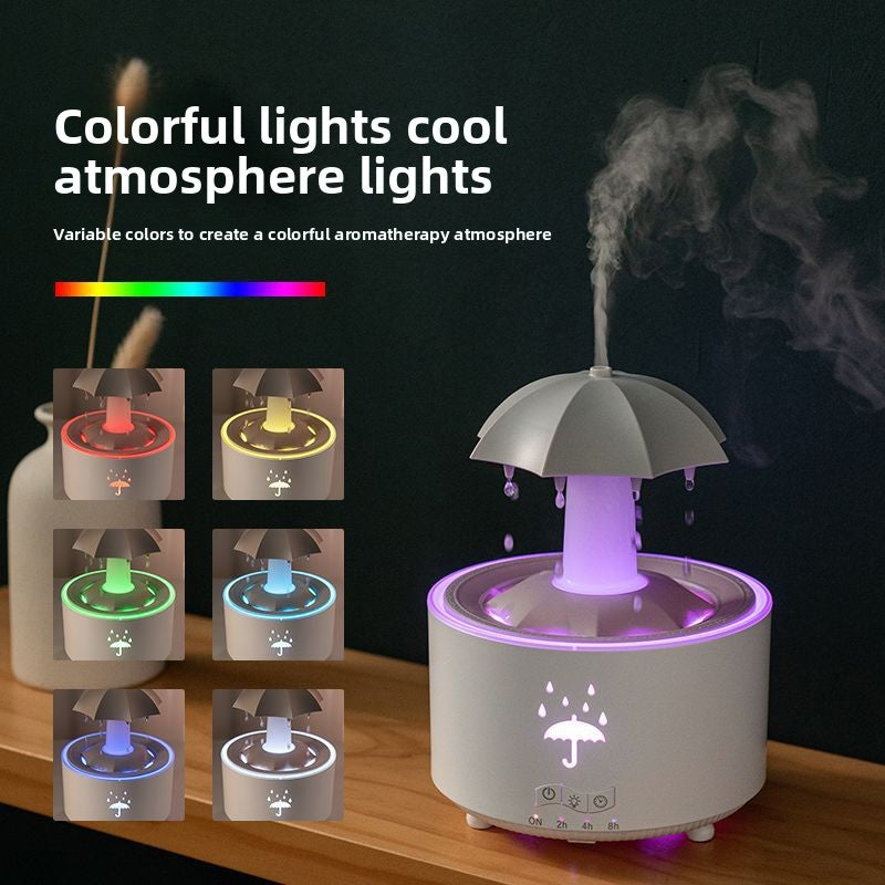 Rotating Raindrop Aromatherapy Humidifier with Remote