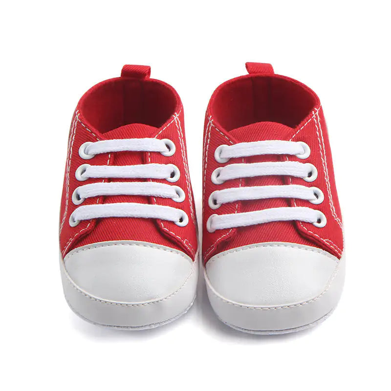 Canvas Classic Sports Sneakers Baby Boys Girls First Walkers Shoes Infant Toddler Soft Sole Anti-slip Baby Shoes - # GIAA71310006