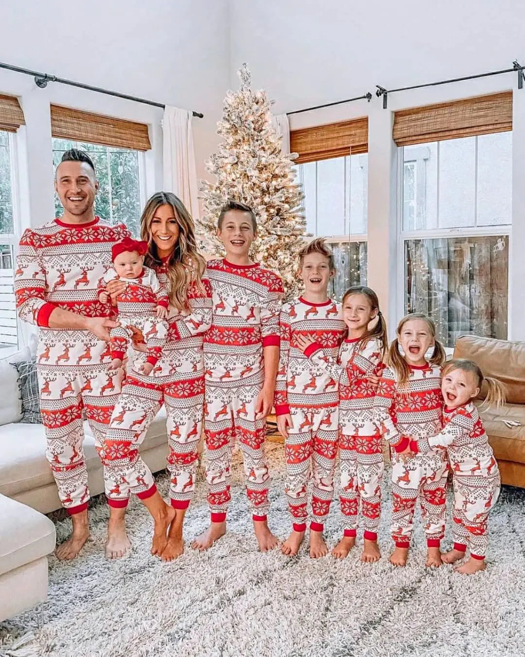 Christmas Pajamas Fall Family Set - # BOAA11710010