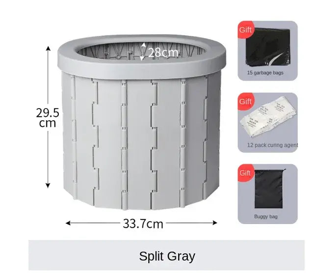 Portable & Foldable Potty Camping Toilets - # BAGE31110007