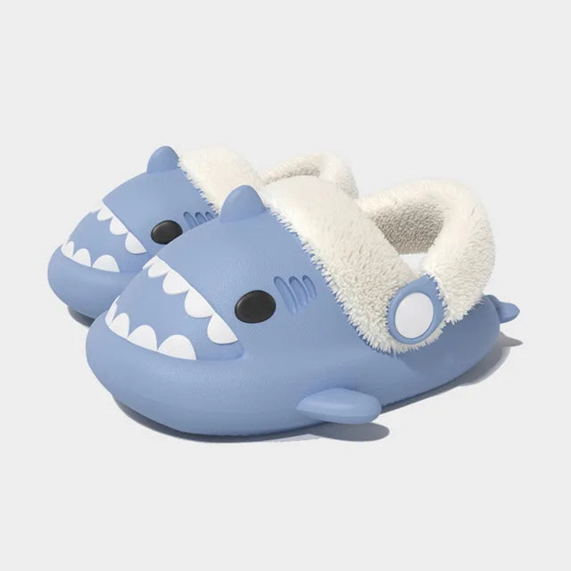 Detachable Kids Winter Shark Slippers - # BOAA71410001