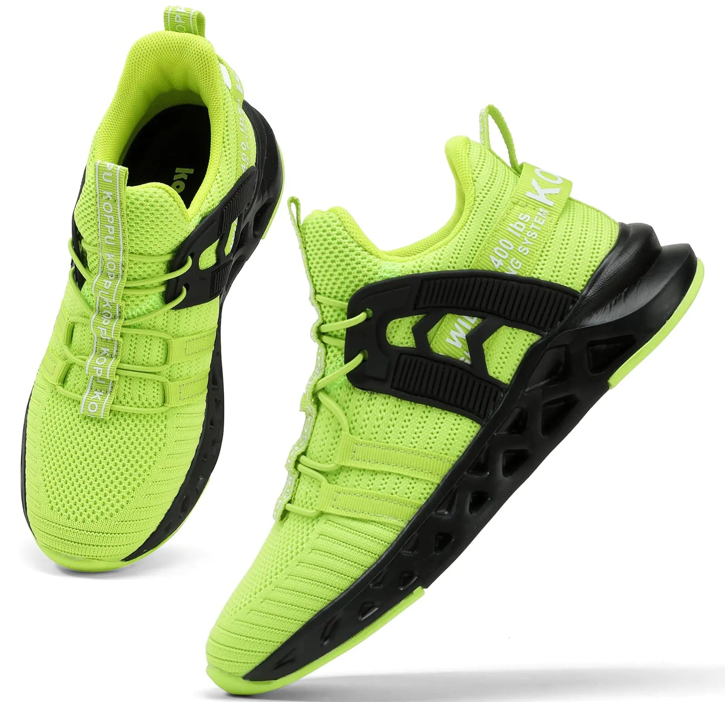 koppu Kids Shoes Running Shoes Girls Boys Primary School Students Sports Shoes Spring and Autumn Casual Shoes 11.5 Little Kid Fluorescent Green-4 - # BOAA71110001