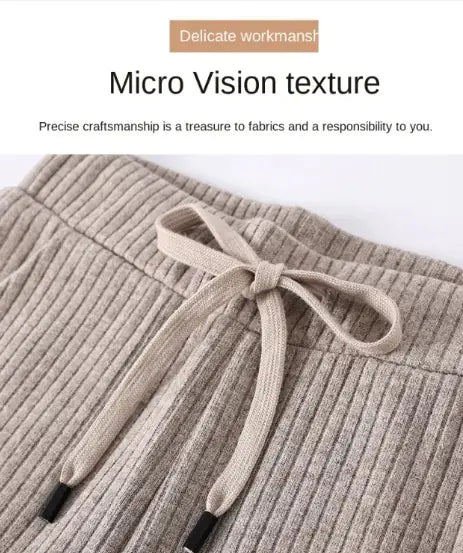 Knitted Mopping Trousers - # GIAA23410009