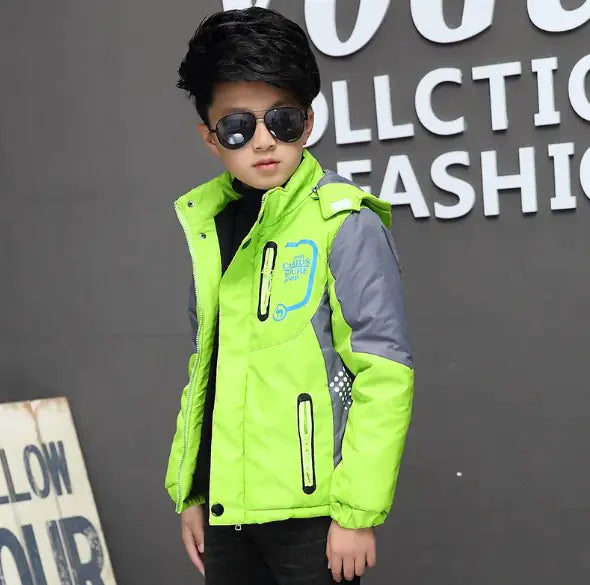 Kids Boys Girls Waterproof Rain Jacket - # BOAA12210001