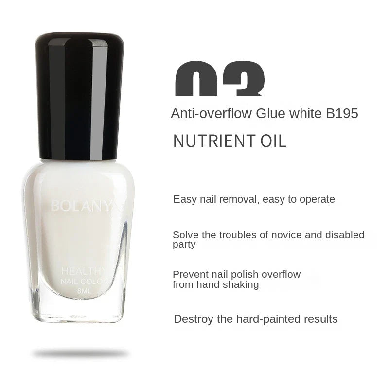 8ml One Unit Waterproof Water Nail Polish Uv Permanent Seedling Varnish B1 Series Fashion