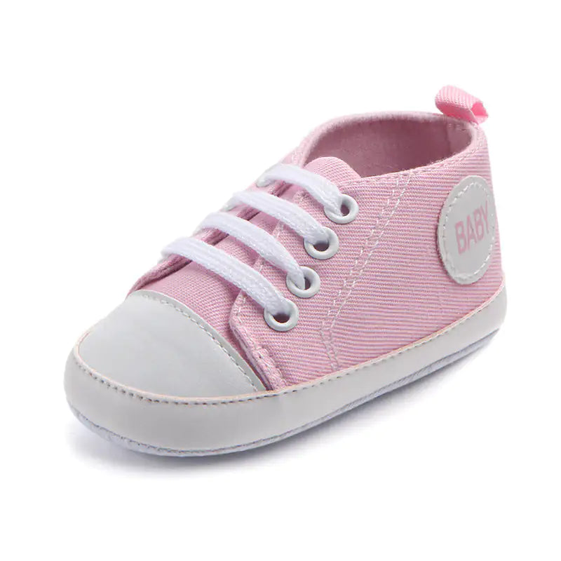 Canvas Classic Sports Sneakers Baby Boys Girls First Walkers Shoes Infant Toddler Soft Sole Anti-slip Baby Shoes - # GIAA71310006