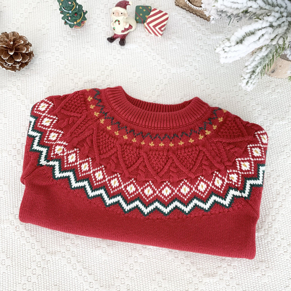 Baby Fair Isle Christmas Knit Sweater | NCS