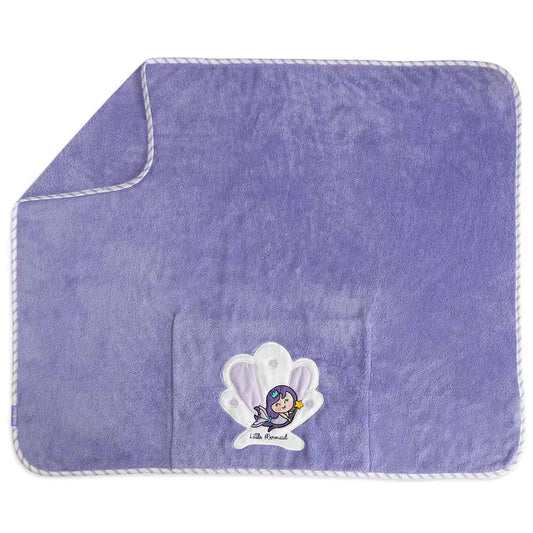 Milk&Moo Little Mermaid Baby Blanket Ultra Soft Swaddle Blanket for Stroller - # BAGE41210002