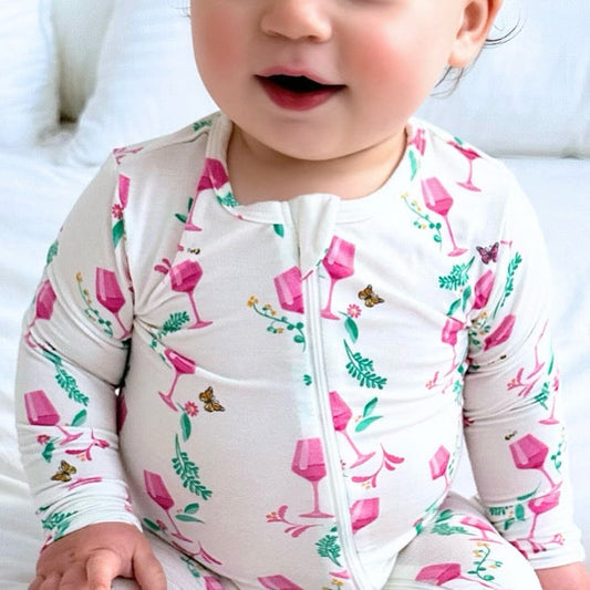 Hamptons Rosé Zippered Romper