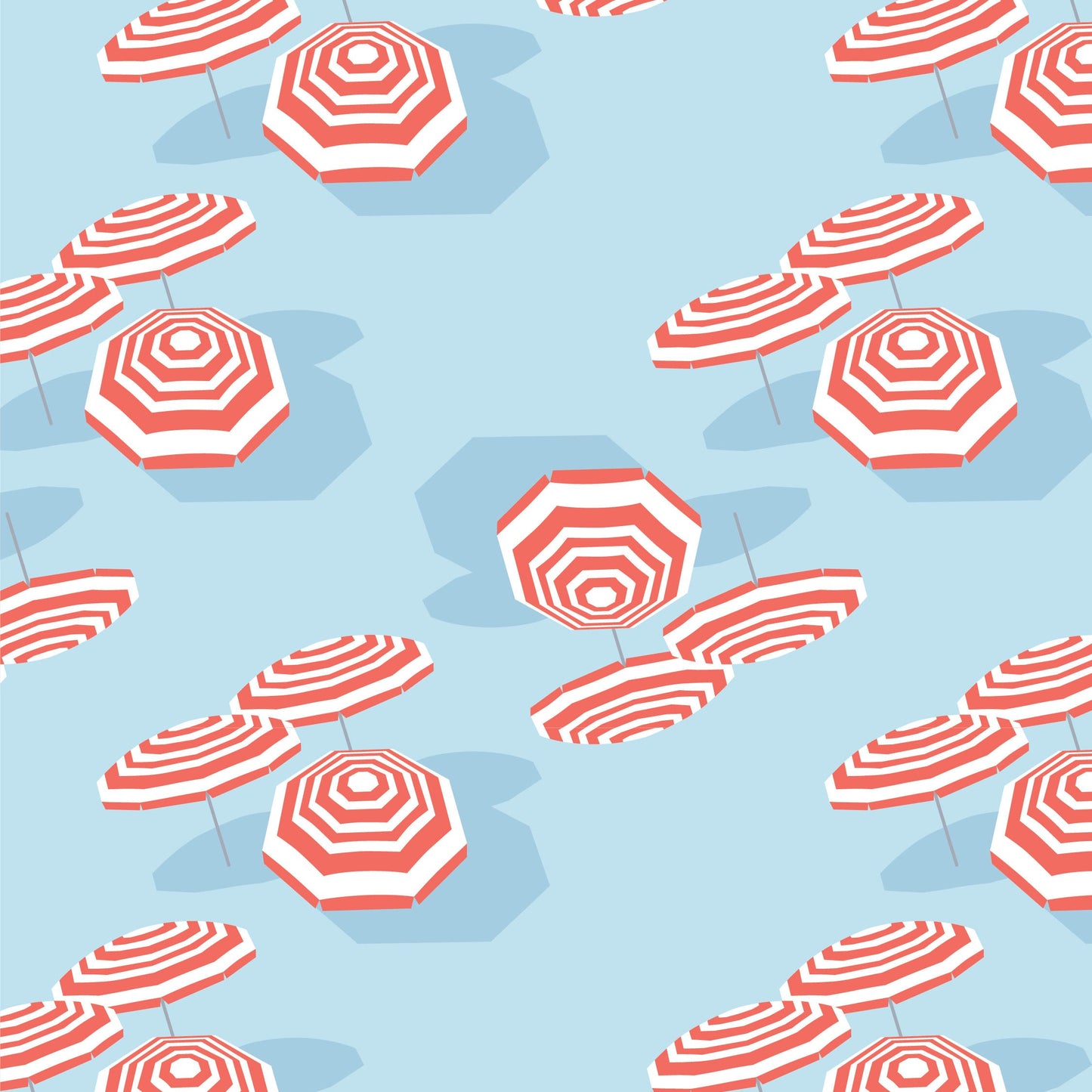 Amalfi Coast Red Beach Umbrella Zippered Romper