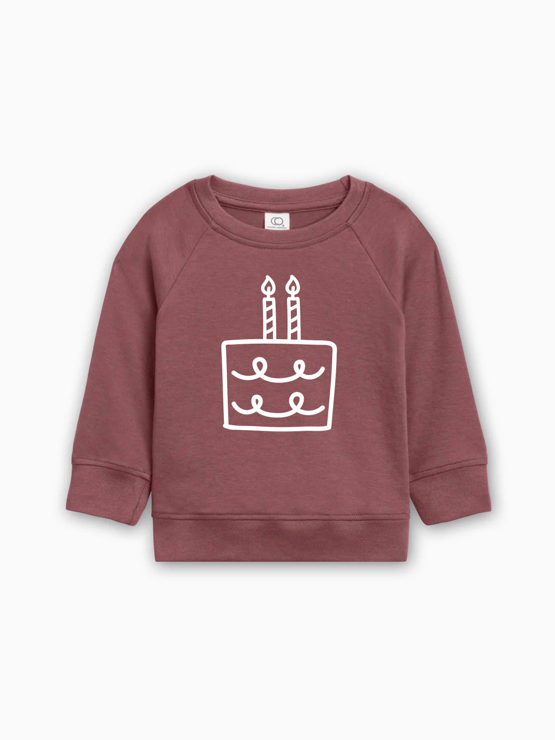 Two 2nd Birthday Cake Organic Cotton Baby Pullover