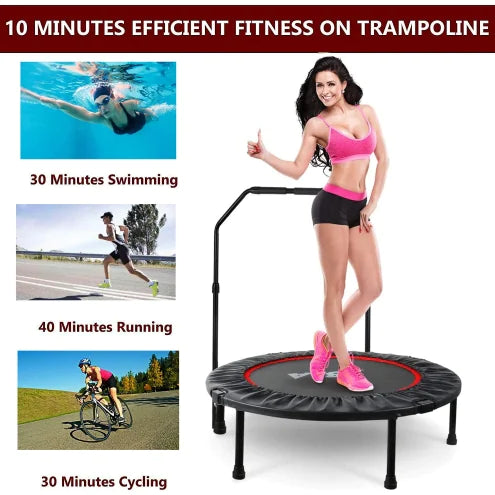 40-Inch Indoor Fitness Trampoline with Safety Pad - # BOT&G33510001