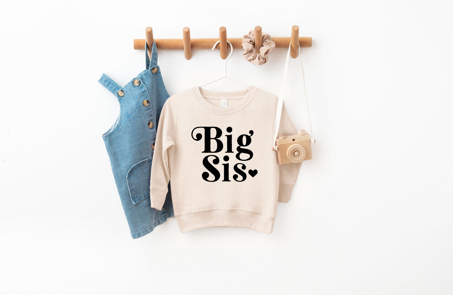 Big sister Toddler Kids Sweatshirt (Retro)