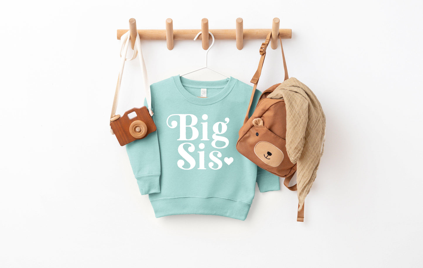 Big sister Toddler Kids Sweatshirt (Retro)