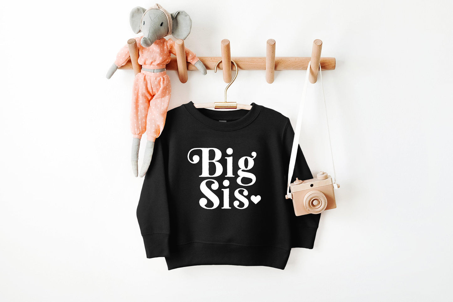 Big sister Toddler Kids Sweatshirt (Retro)