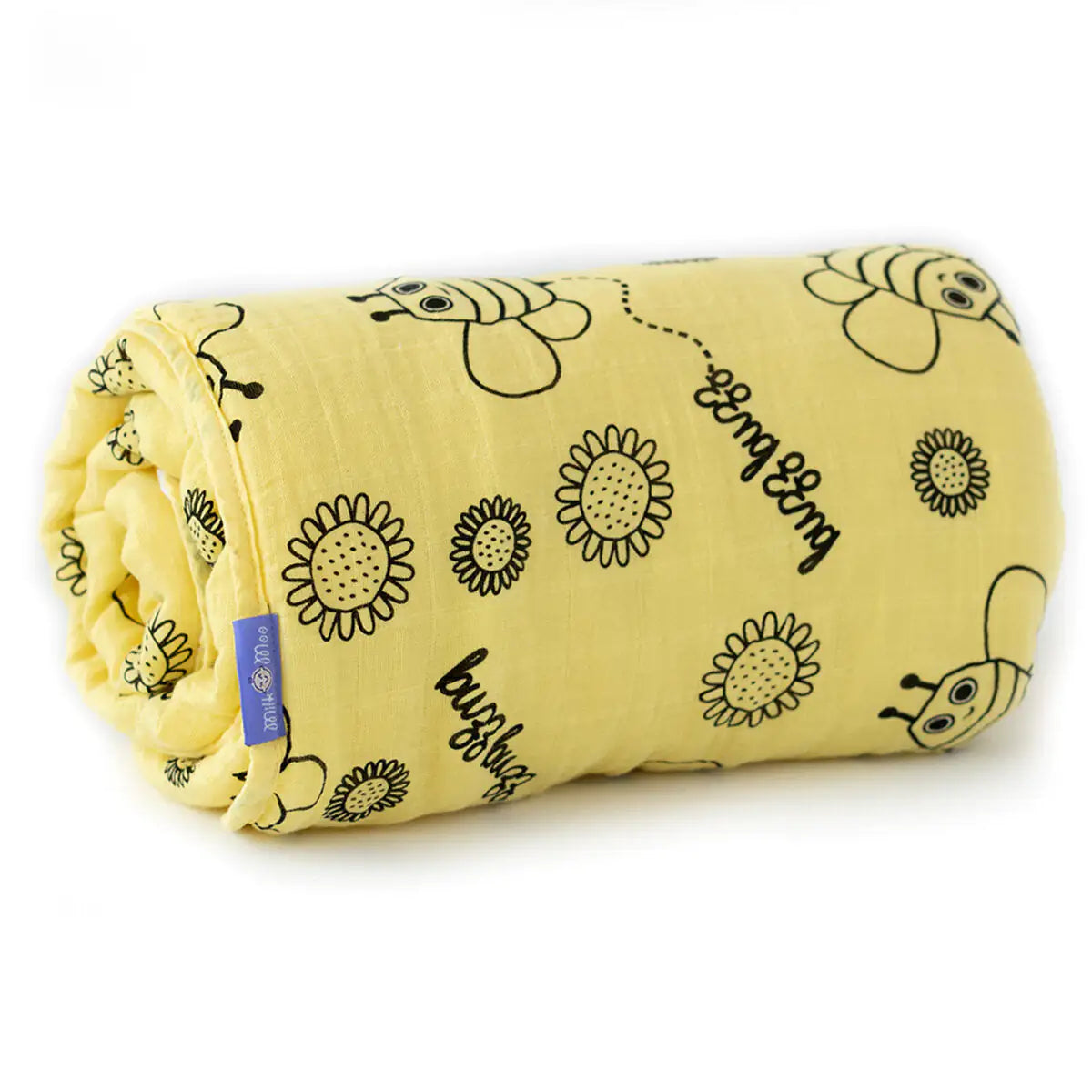 Milk&Moo Buzzy Bee Baby Muslin Fiber Filled Blanket - # BAGE41210014