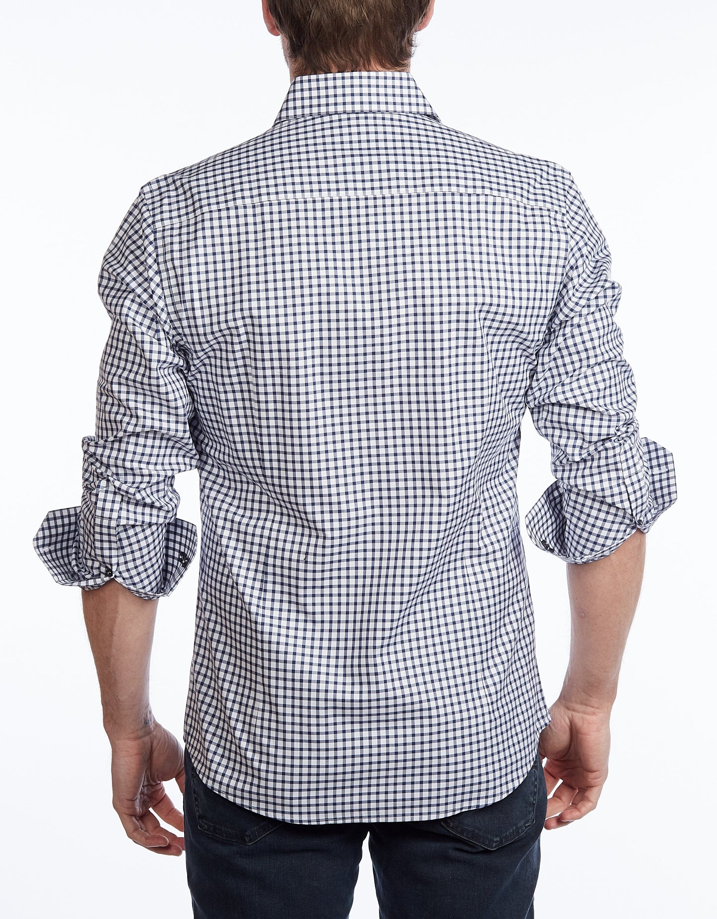 Button-Up Shirt //  - Contemporary Fit - contrast  trimming - final sale