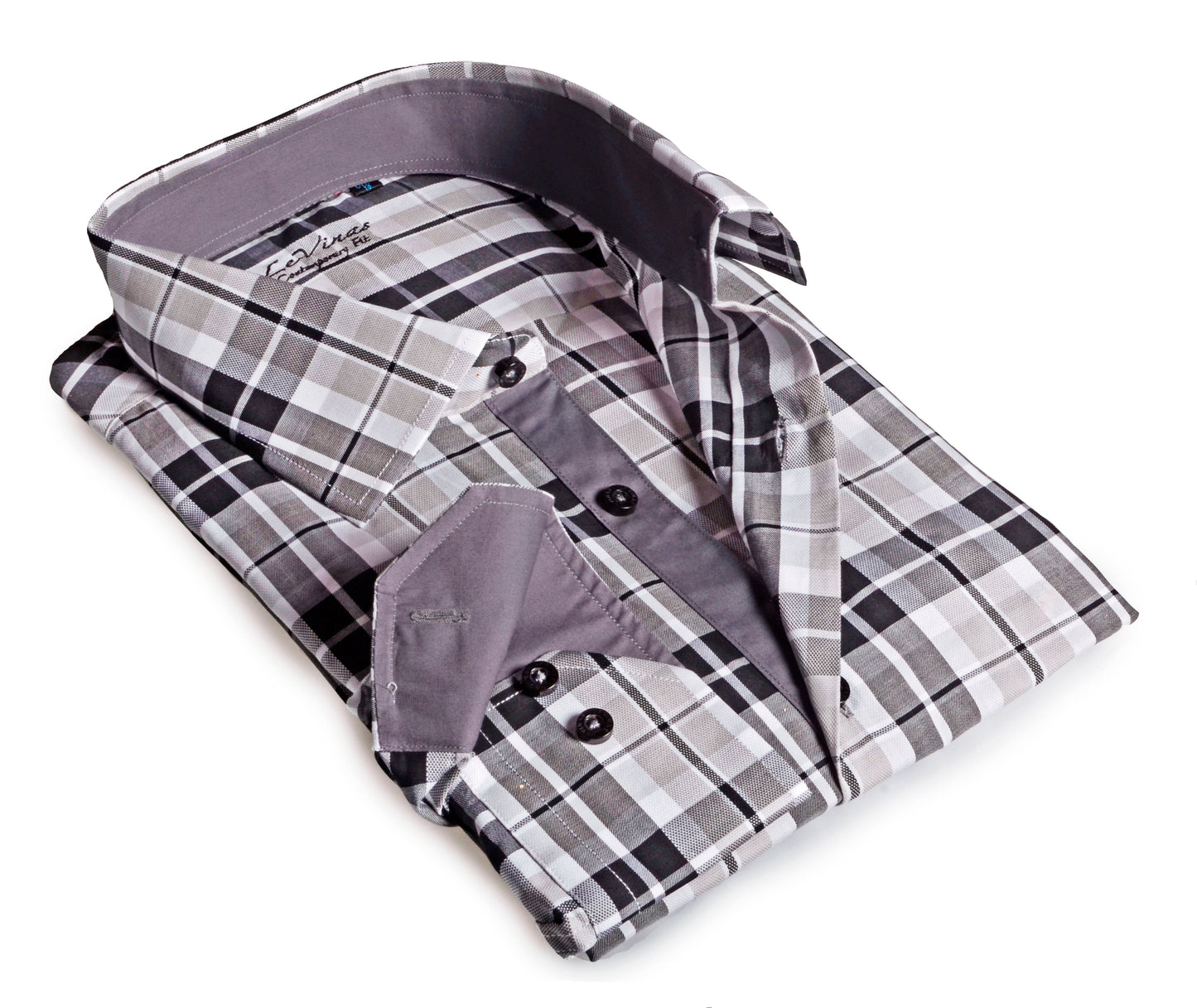 Button-Up Shirt //  - Contemporary Fit - contrast  trimming - final sale