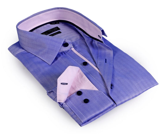 Button-Up Shirt //  - Contemporary Fit - contrast  trimming - final sale