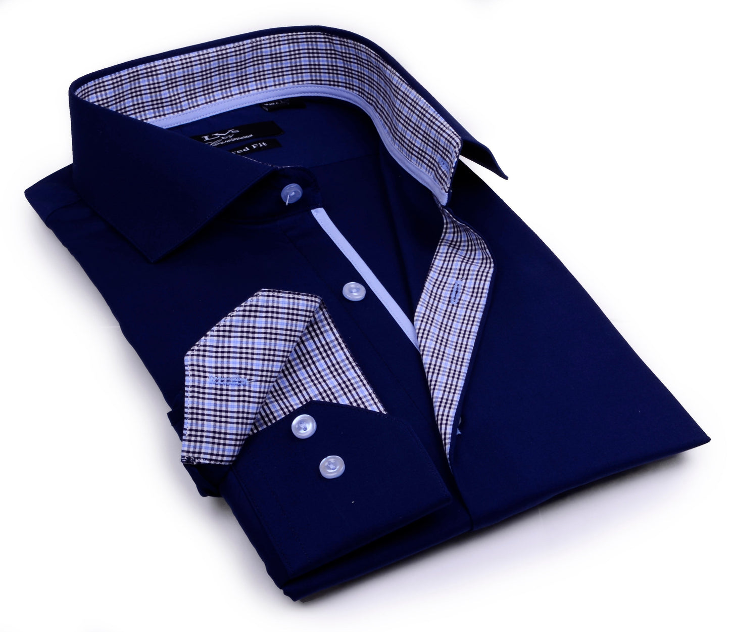 Button-Up Shirt //  - Tailored Fit - contrast  trimming - final sale