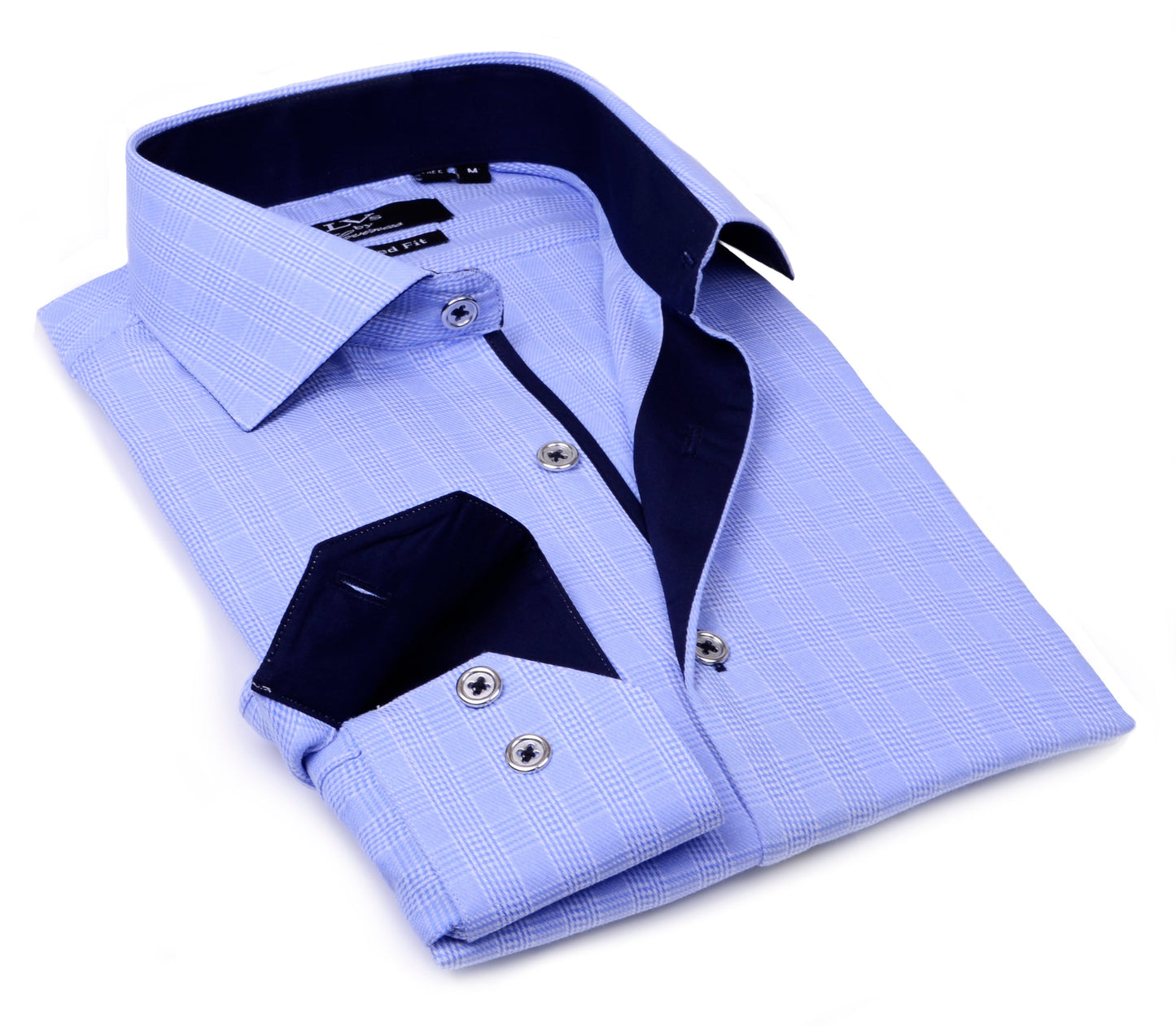 Button-Up Shirt //  - Tailored Fit - contrast  trimming - final sale