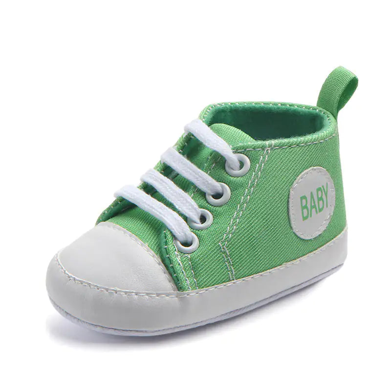 Canvas Classic Sports Sneakers Baby Boys Girls First Walkers Shoes Infant Toddler Soft Sole Anti-slip Baby Shoes - # GIAA71310006