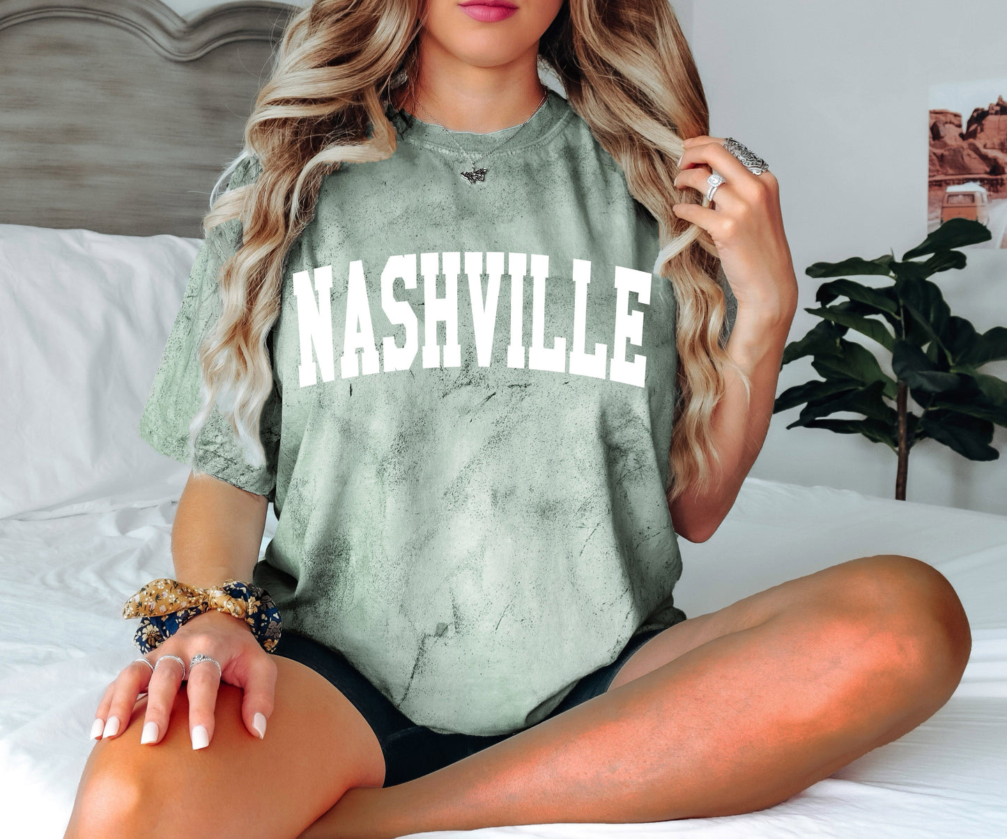 Nashville State City Comfort Colors T Shirt (Condensed Font)