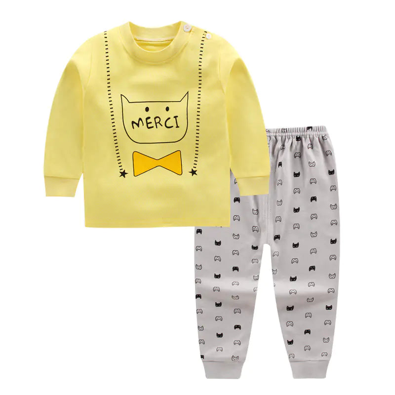 Cotton Children’s Pajama Set for Ages 0-5 (Boys/Girls) _ # BAAA81810021