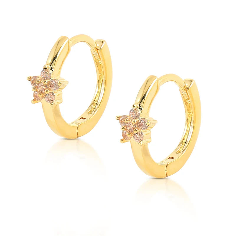 Color Zircon Earrings For Women 925 Sterling Silver Earrings Hoops Pendientes Plata Piercing Gold Jewelry