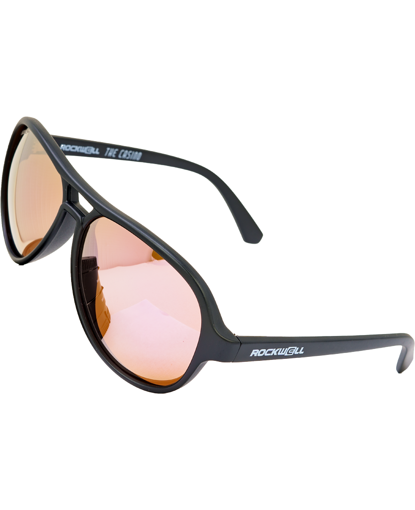 Casino (Black/Pink Mirror Polarized Lens)