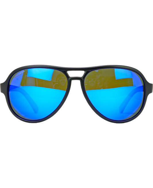 Casino (Black/Blue Mirror Polarized Lens)