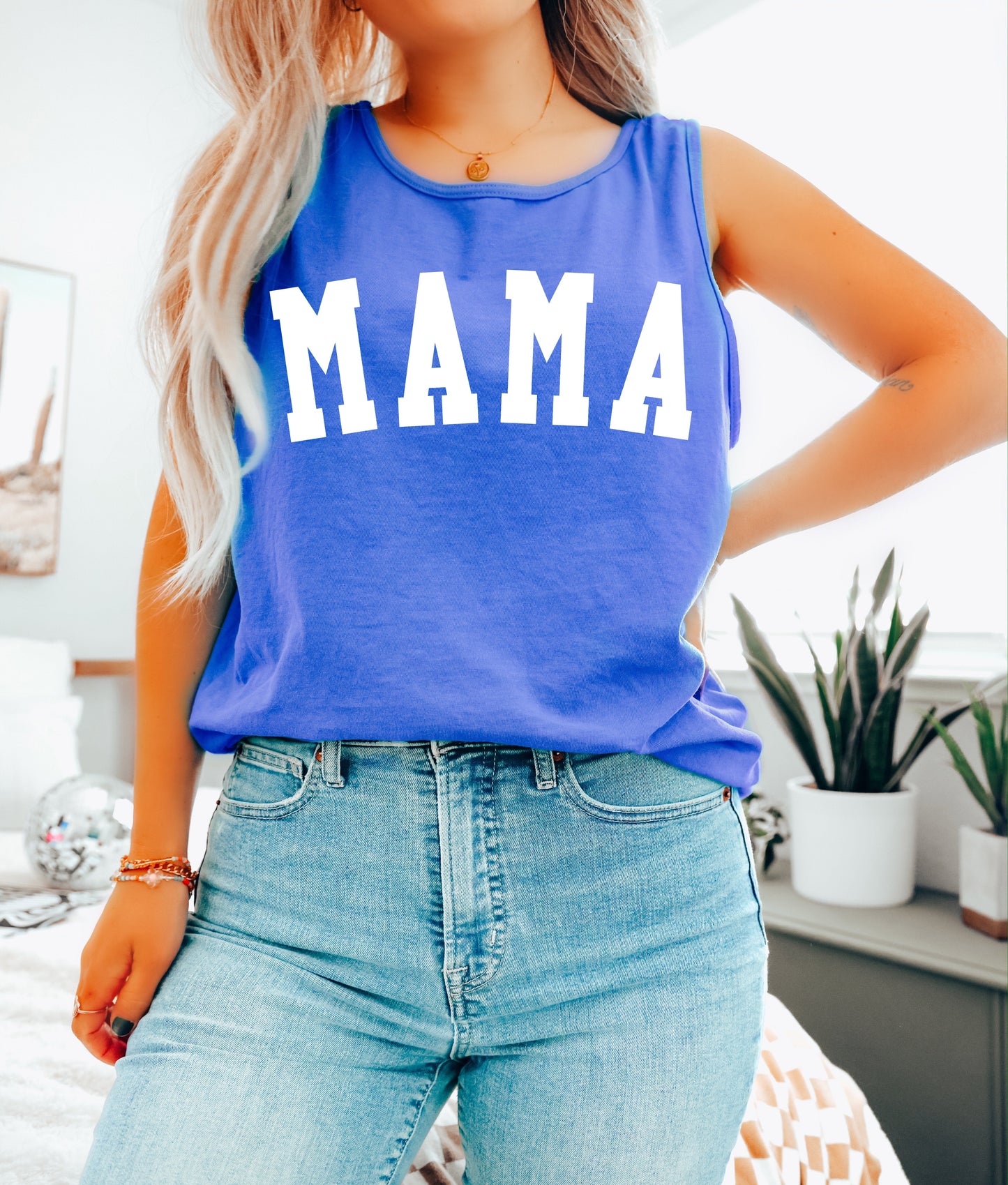 Mama Comfort Colors Tank Top (Condensed)