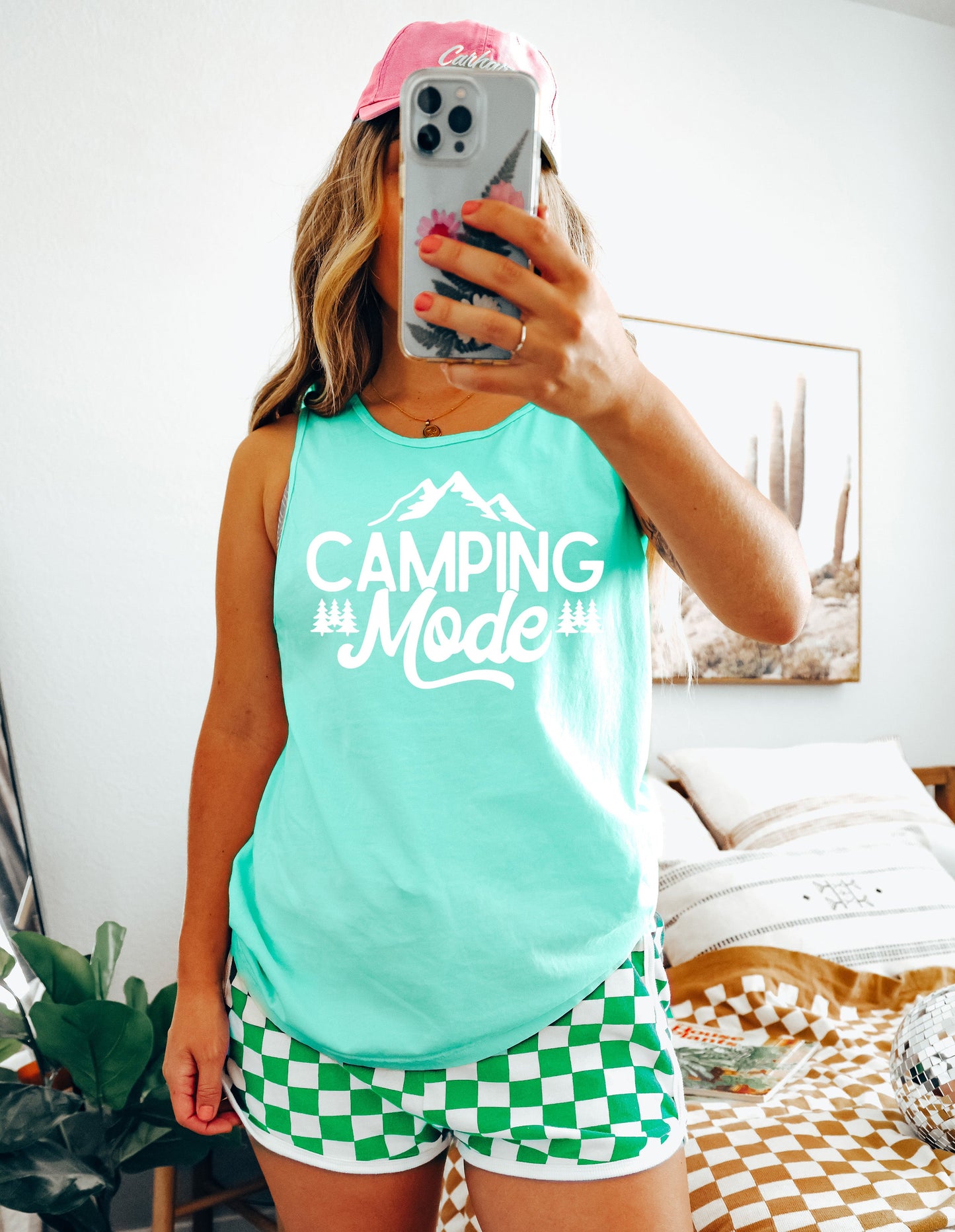 Camping Mode Mountain Hiking Nature Comfort Colors Tank Top