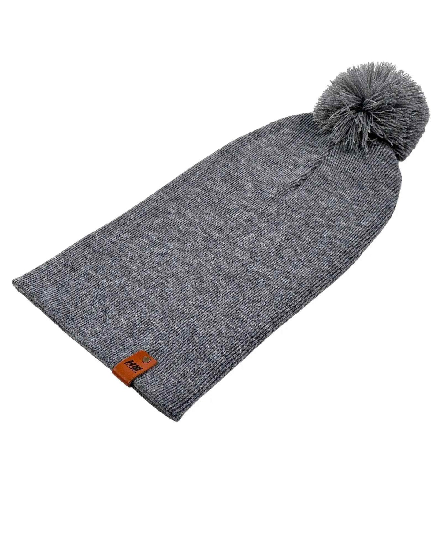 CPP1 HAAKWEAR PomPom Beanie - Made in USA - Koala Gray
