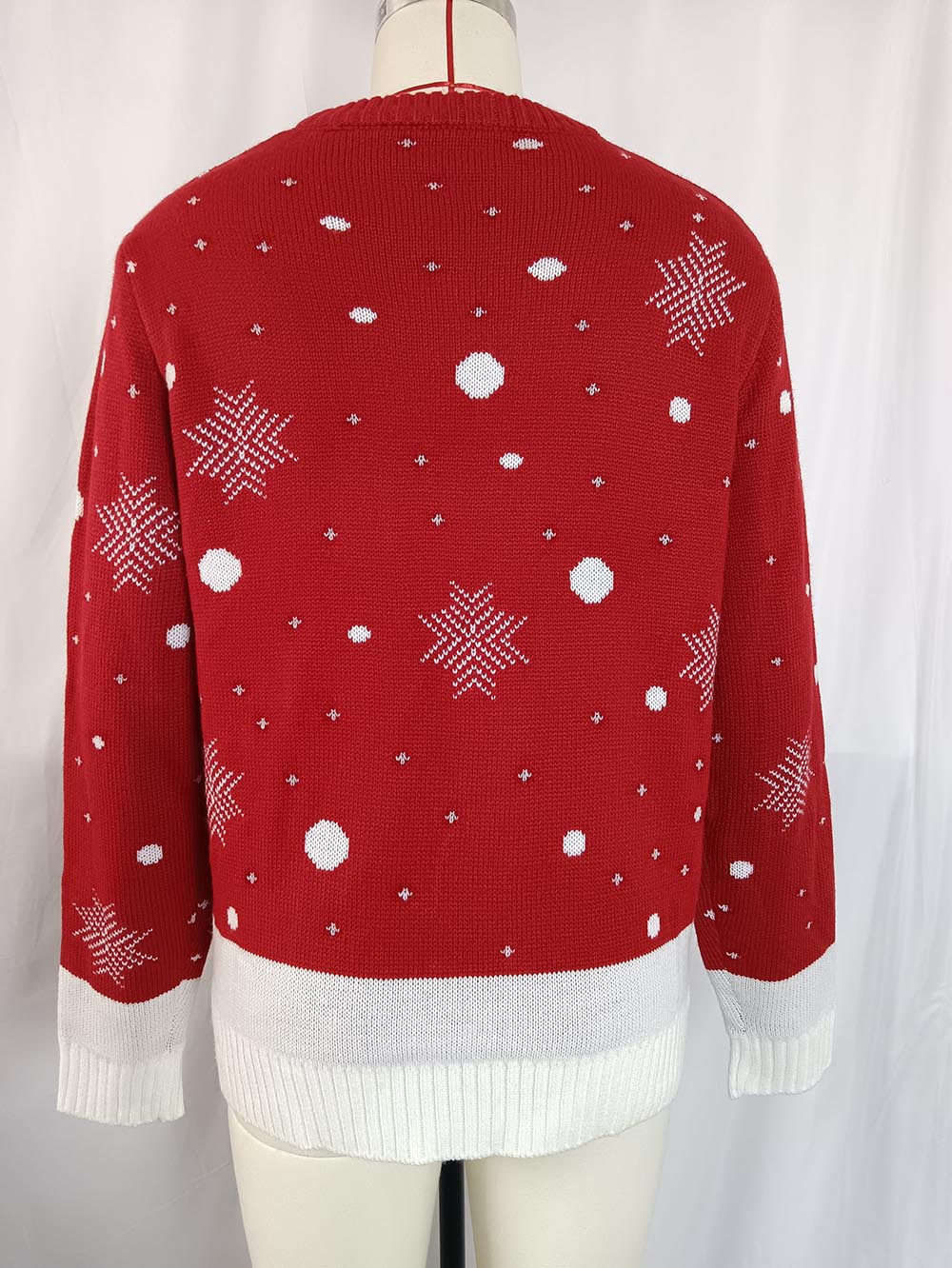 Women's  Reindeer Jacquard Christmas Casual Ugly Sweater | NCS