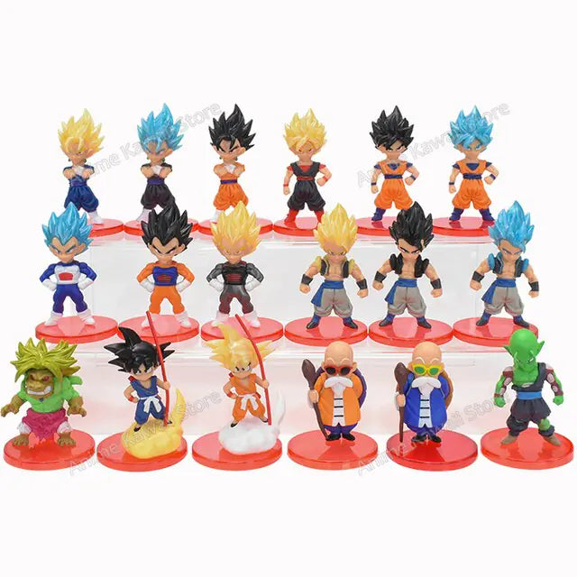 18pcs/Set Dragon Ball Z  Figure Collectable Model Doll Toys Kids Gifts - # BOT&G522610001