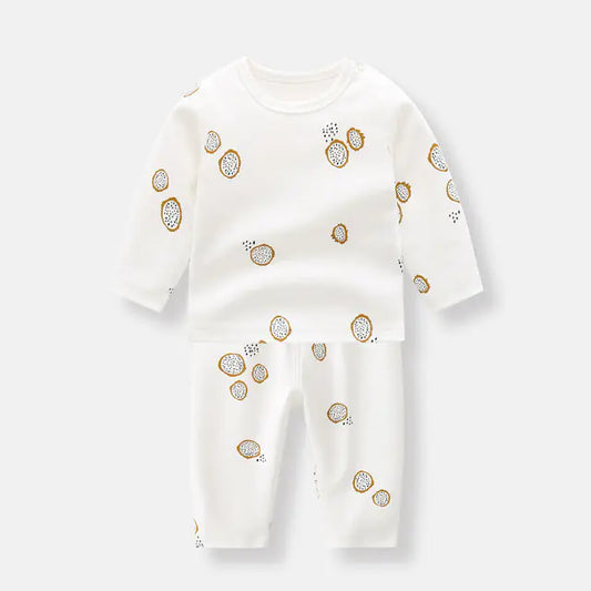 Cute Long Sleeve Cotton Pajama Set for Kids _ # BAAA81810023