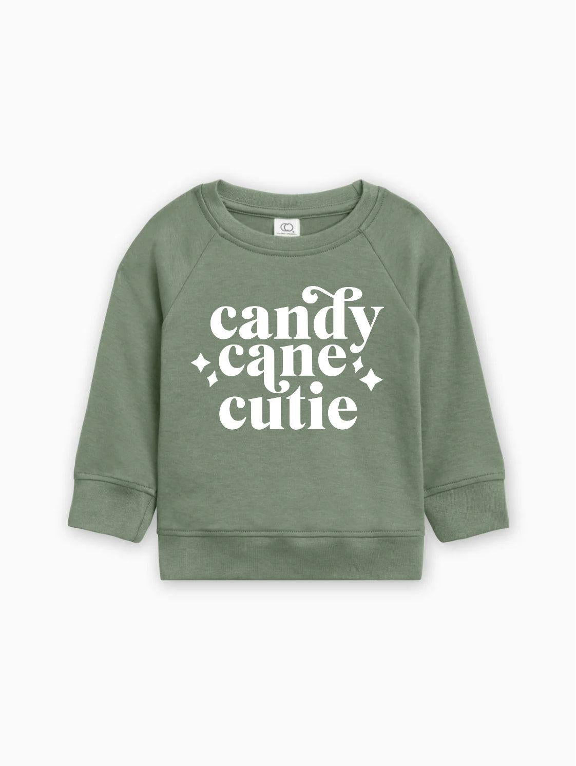 Candy Cane Cutie Christmas Organic cotton Baby Toddler Pullover