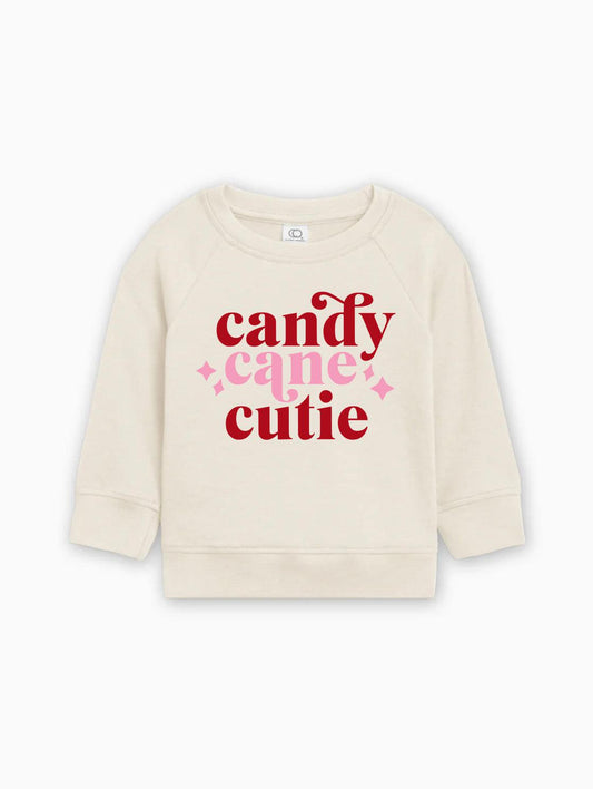 Candy Cane Cutie Christmas Organic cotton Baby Toddler Pullover