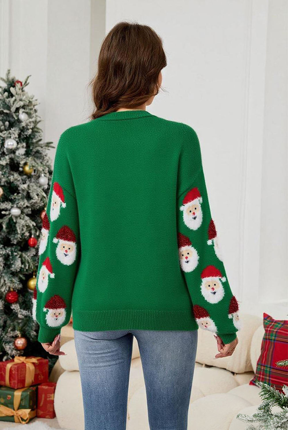 Casual Santa Claus Jacquard Cardigan Sweater | NCS