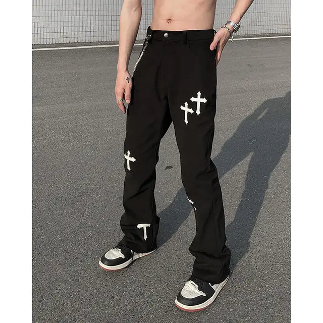 Icclek High Street Loose Casual Pants - # BOAA13410014