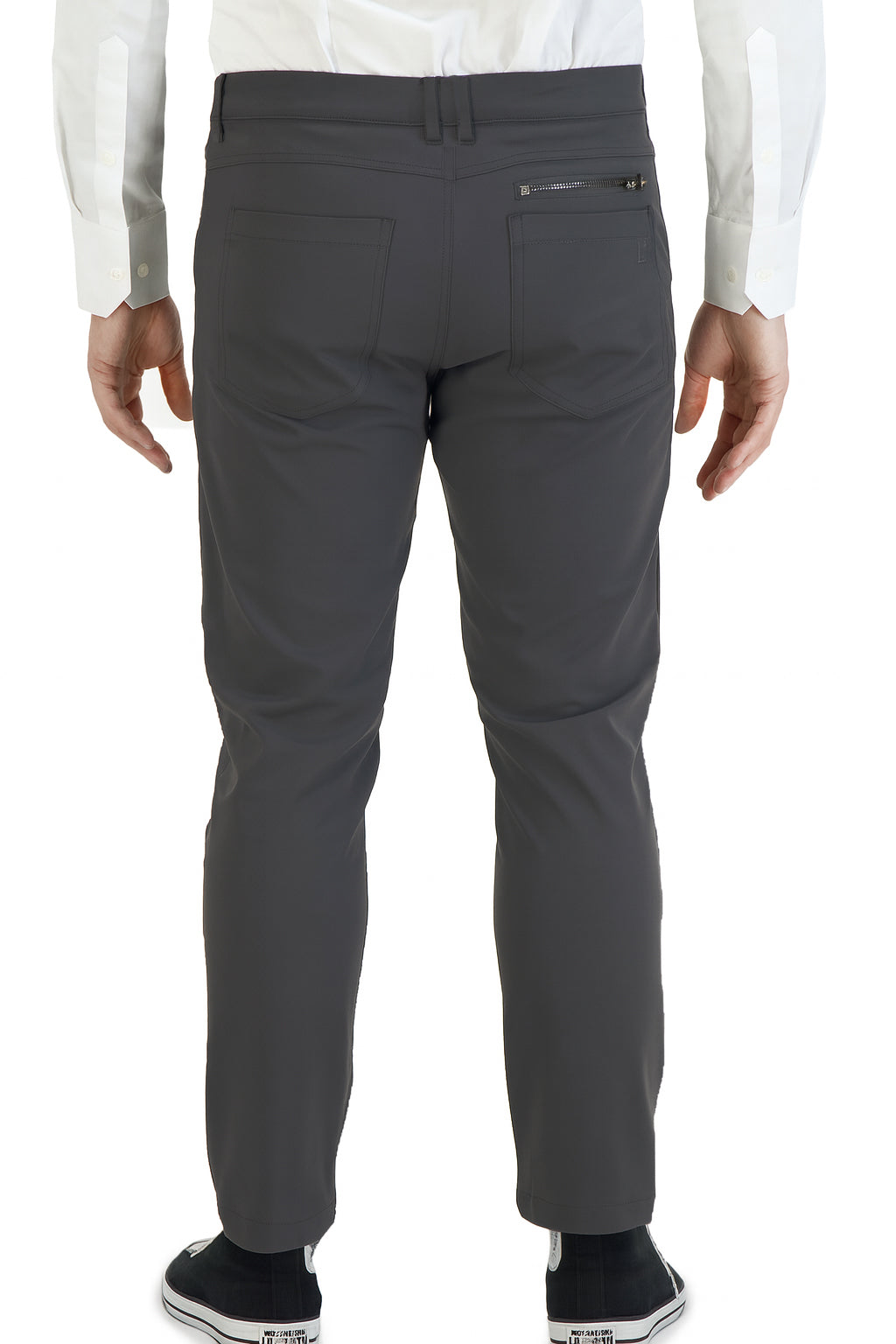 NEW & UPDATED Super - Stretch Men's Chinos //Casual// Dark Charcoal - Performance Collection