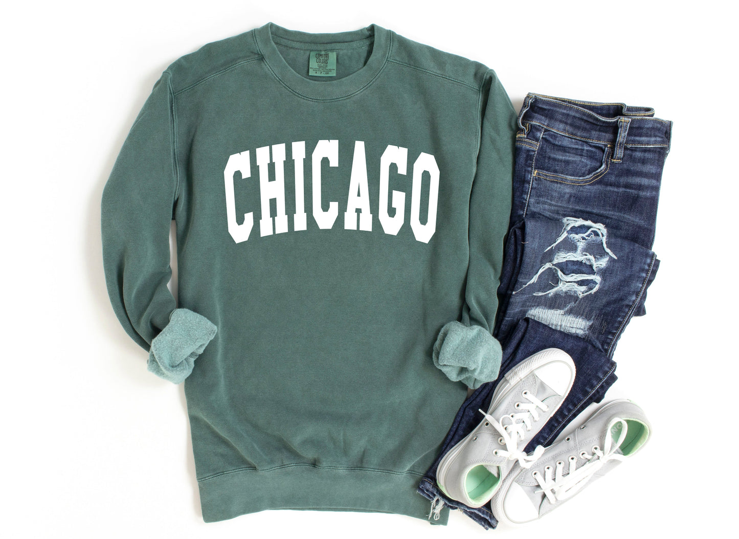 Chicago City Garment Dyed Comfort Colors Sweatshirt