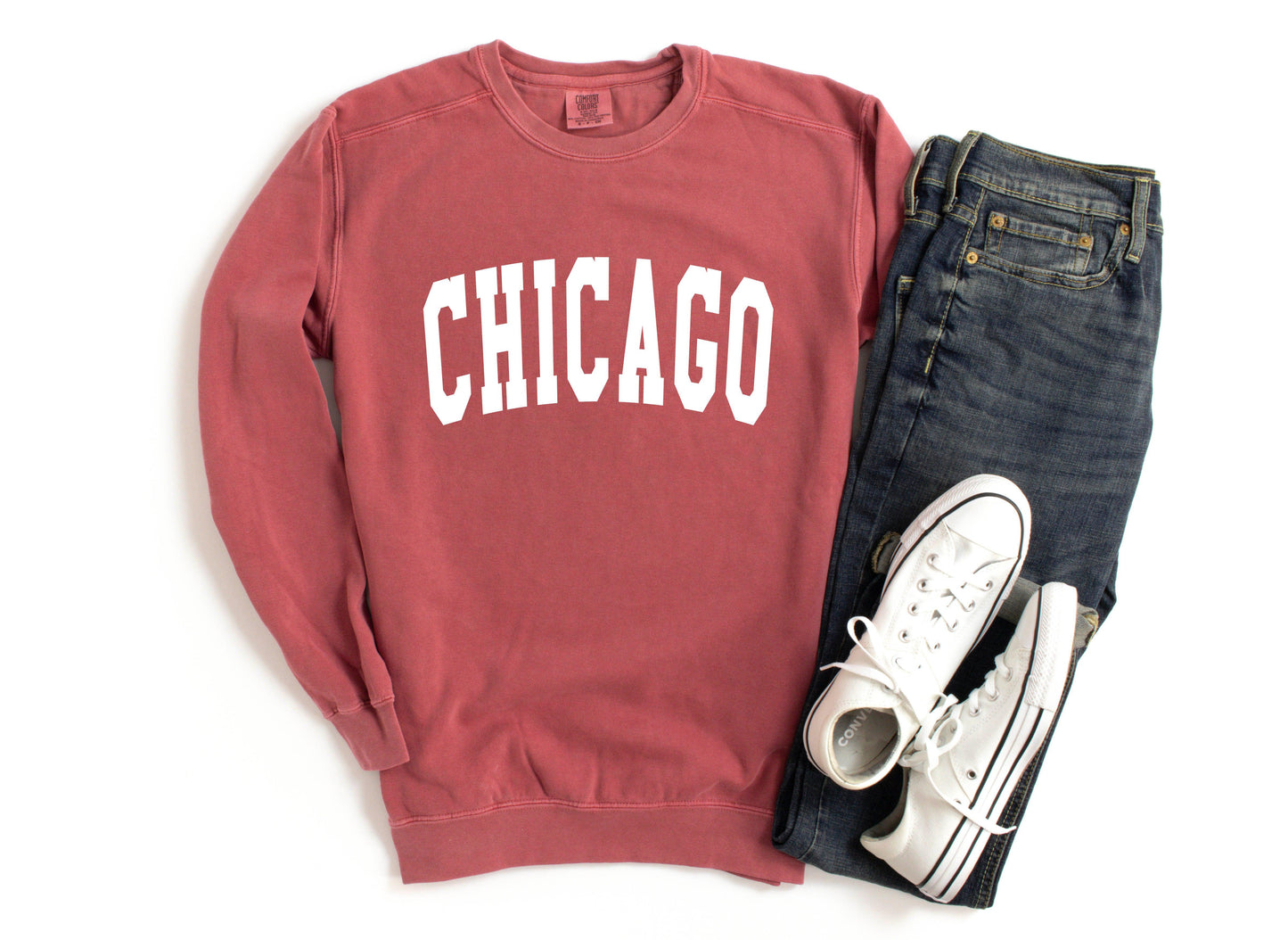 Chicago City Garment Dyed Comfort Colors Sweatshirt