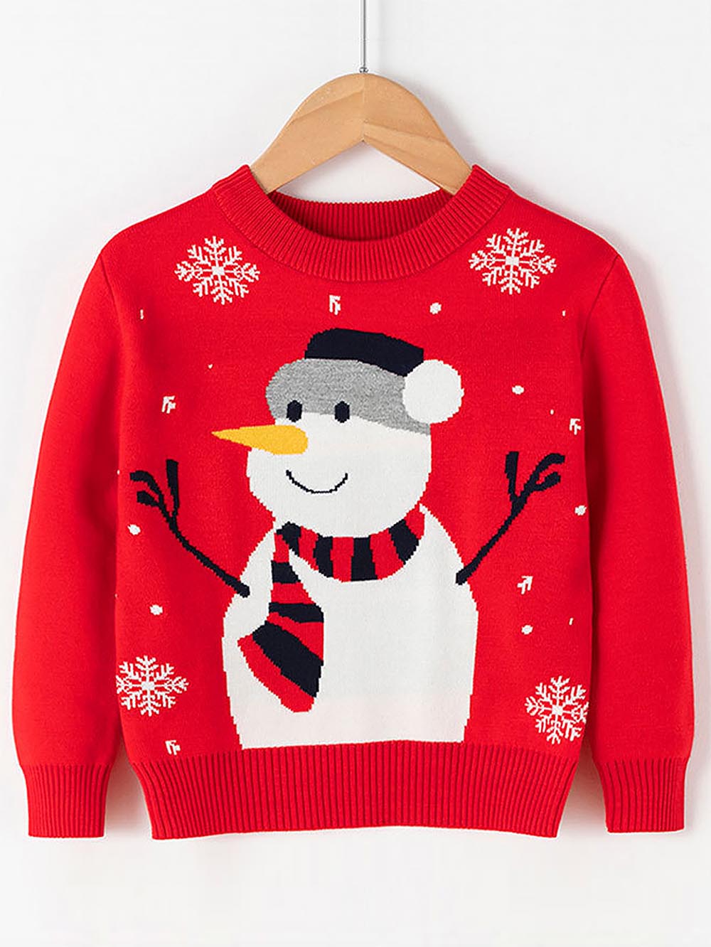 Children's Snowman Christmas Long Sleeve Sweater | NCS