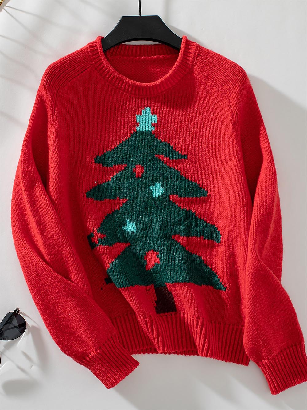 Christmas Tree Loose Holiday Knit Sweater | NCS