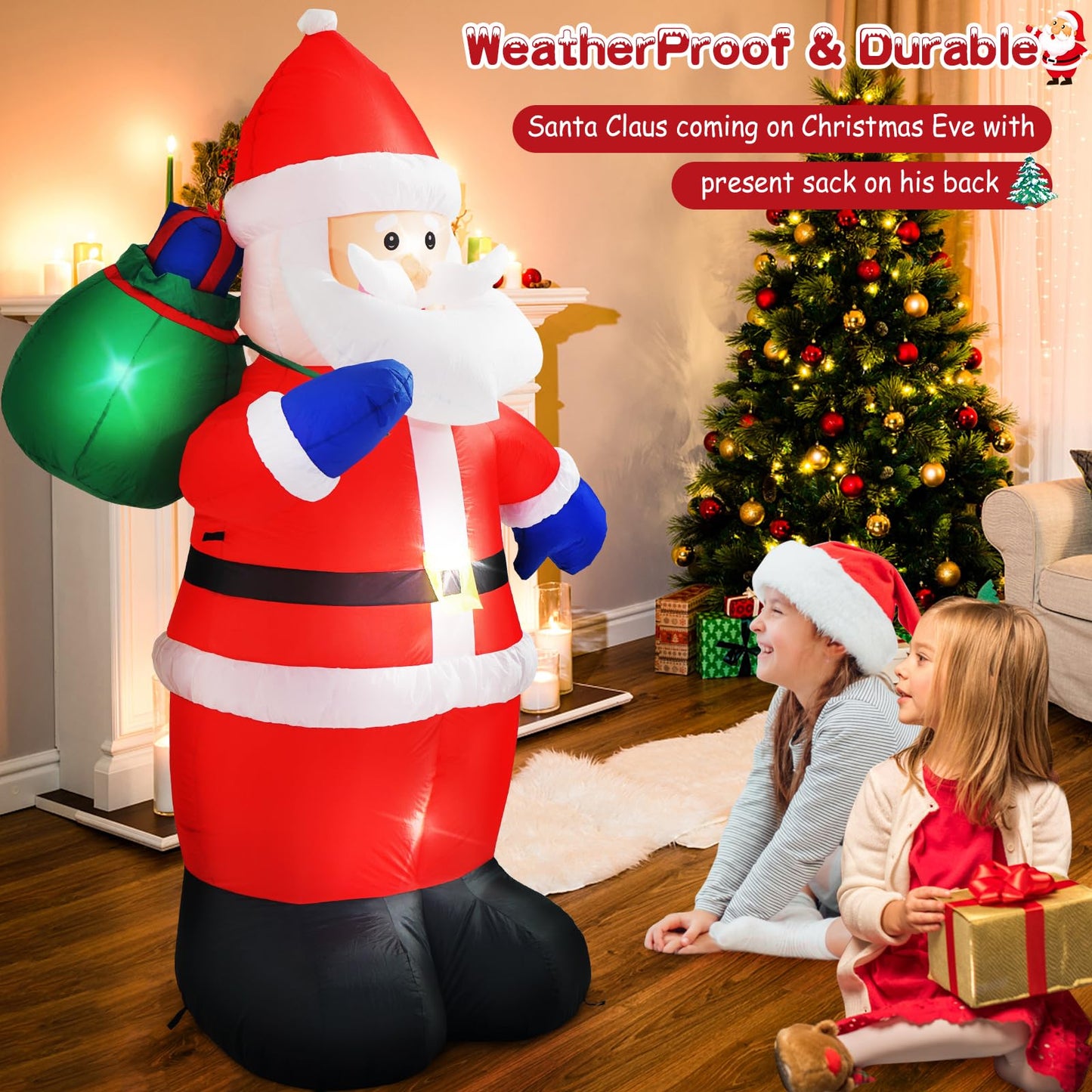 Christmas Inflatables Santa Outdoor Decorations | NCS