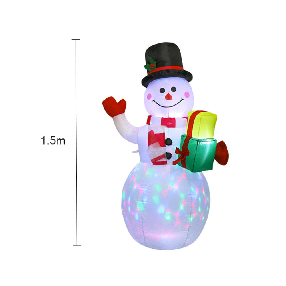 Christmas Inflatables Snowman Built-in Rotating LED Lights | NCS
