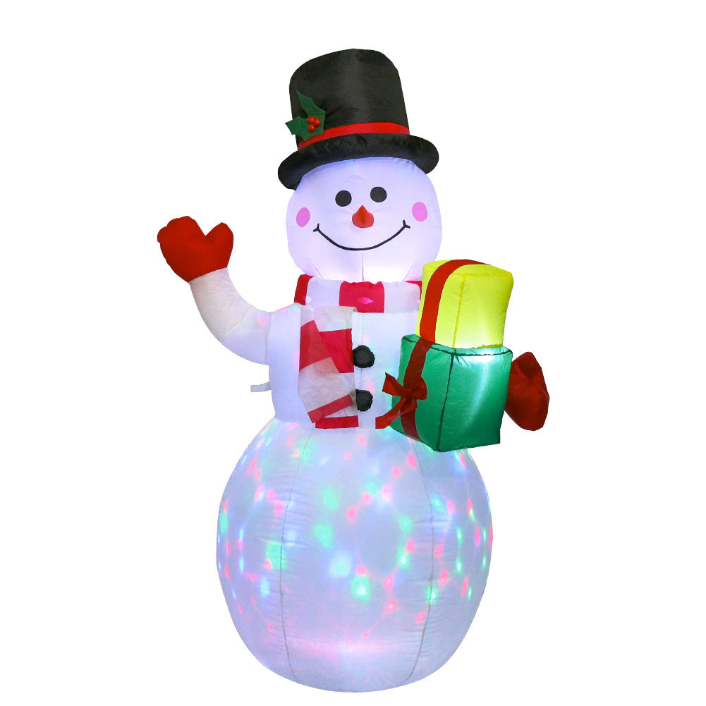 Christmas Inflatables Snowman Built-in Rotating LED Lights | NCS