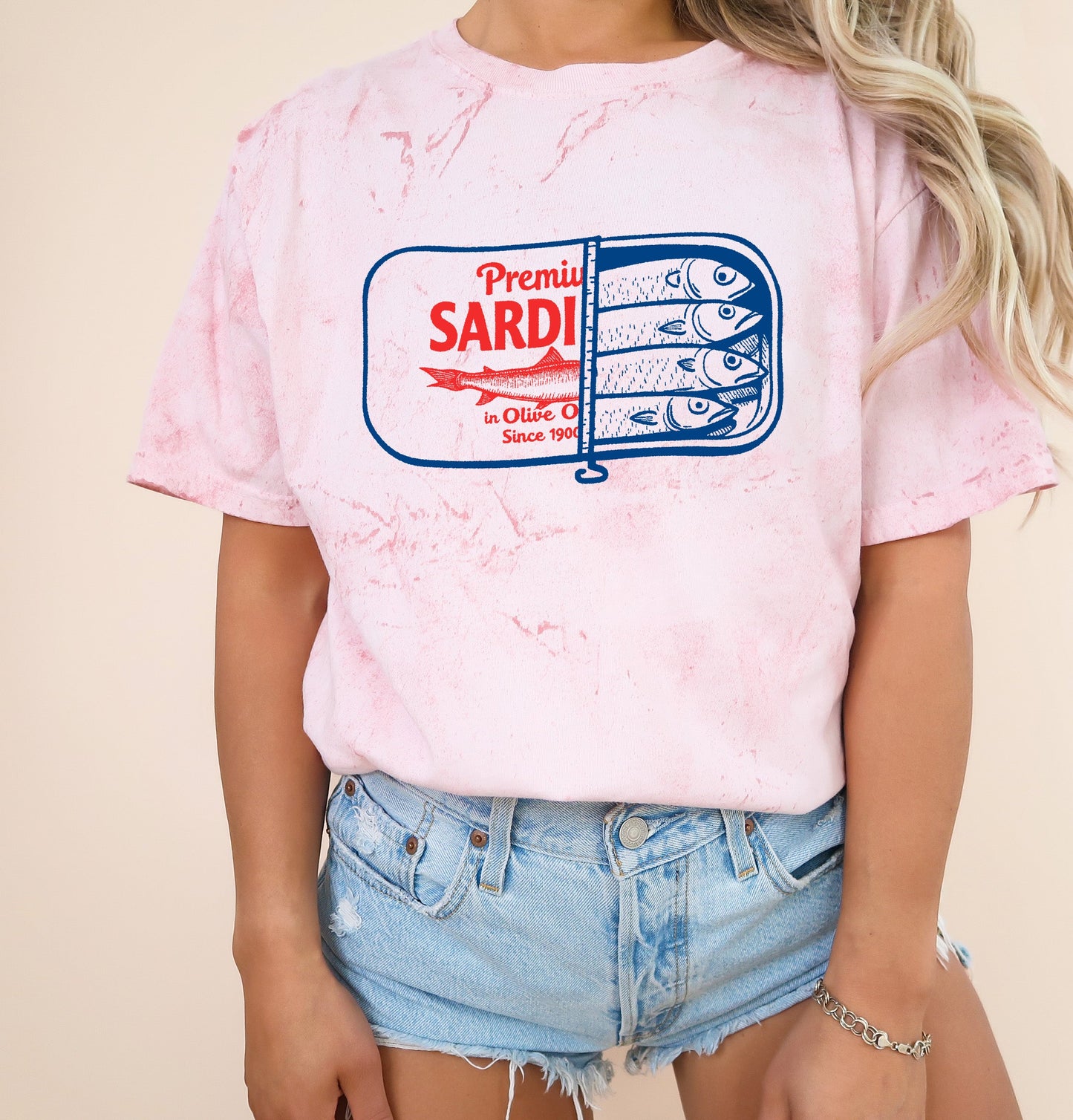 Sardines Salmon Fish Nature Camping Hiking Comfort Colors T Shirt (Can)